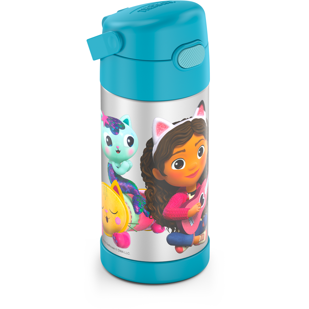 12oz FUNTAINER® WATER BOTTLE GABBYS DOLLHOUSE、mySite、noshort