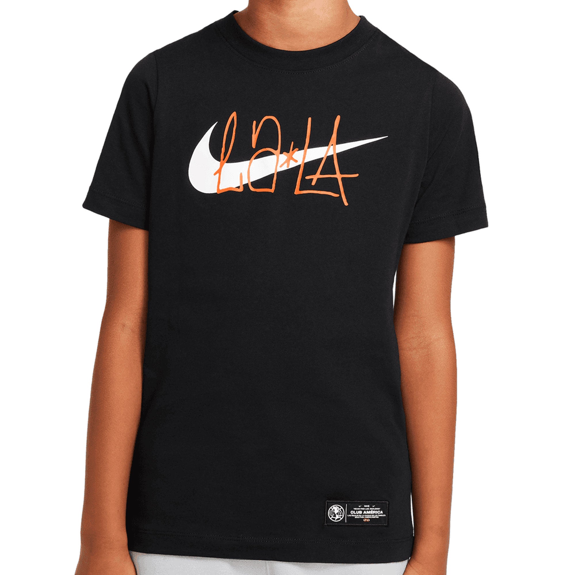 Nike Kids Club America 2021/22 LA Tee Black/Orange、mySite、noshort