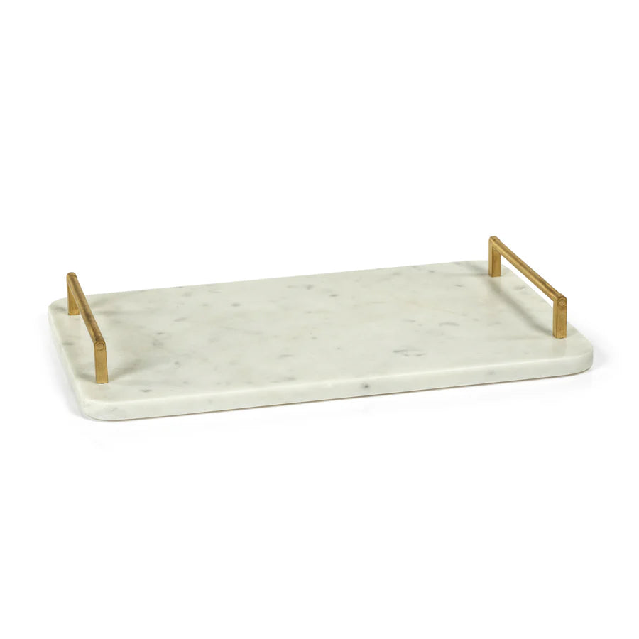 Andria Marble Tray with Gold Metal Handles、mySite、elrpsem3k