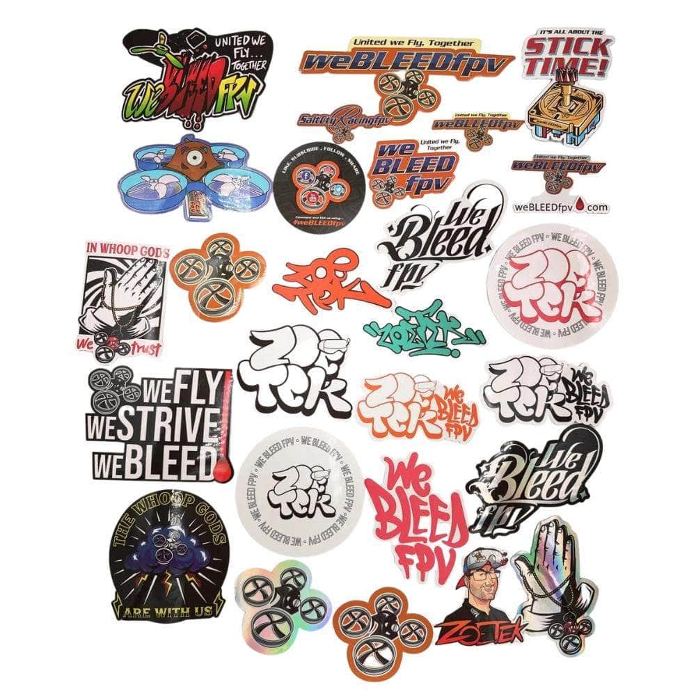  weBLEEDfpv Ultimate Sticker Set 27 FPV SLAPS、mySite、merchandisen