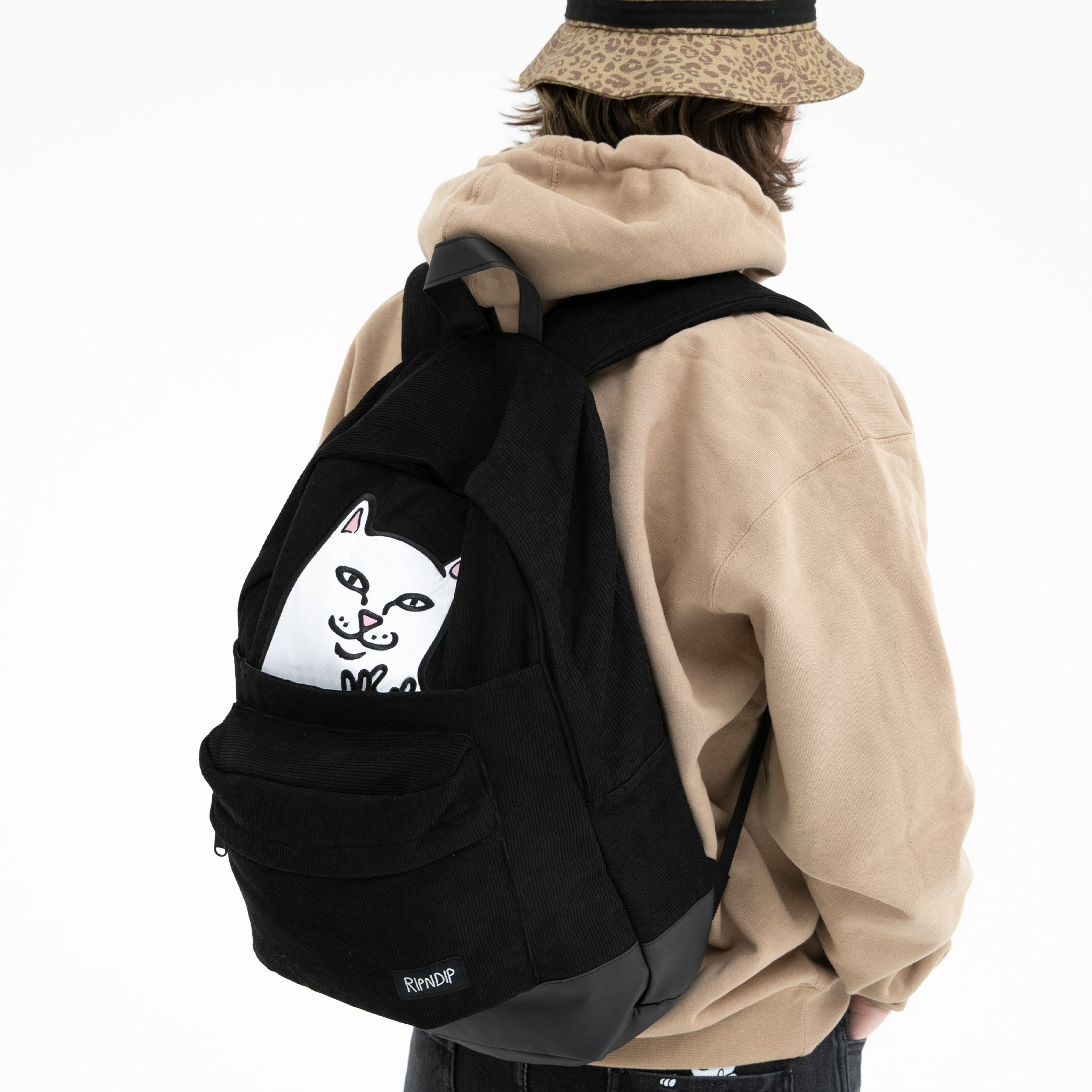 Lord Nermal Corduroy Backpack (Black)、mySite、merchandisen