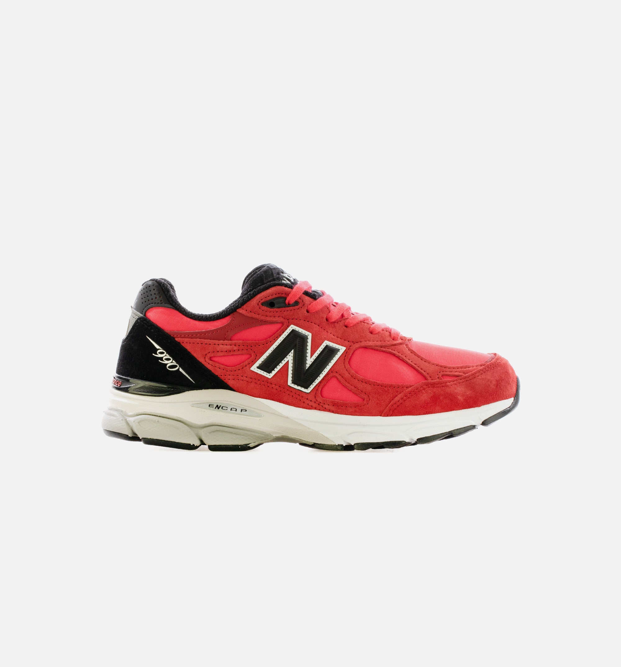 Made in USA 990v3 Red Suede Mens Running Shoe - Red/Black/White、mySite、dreamappss