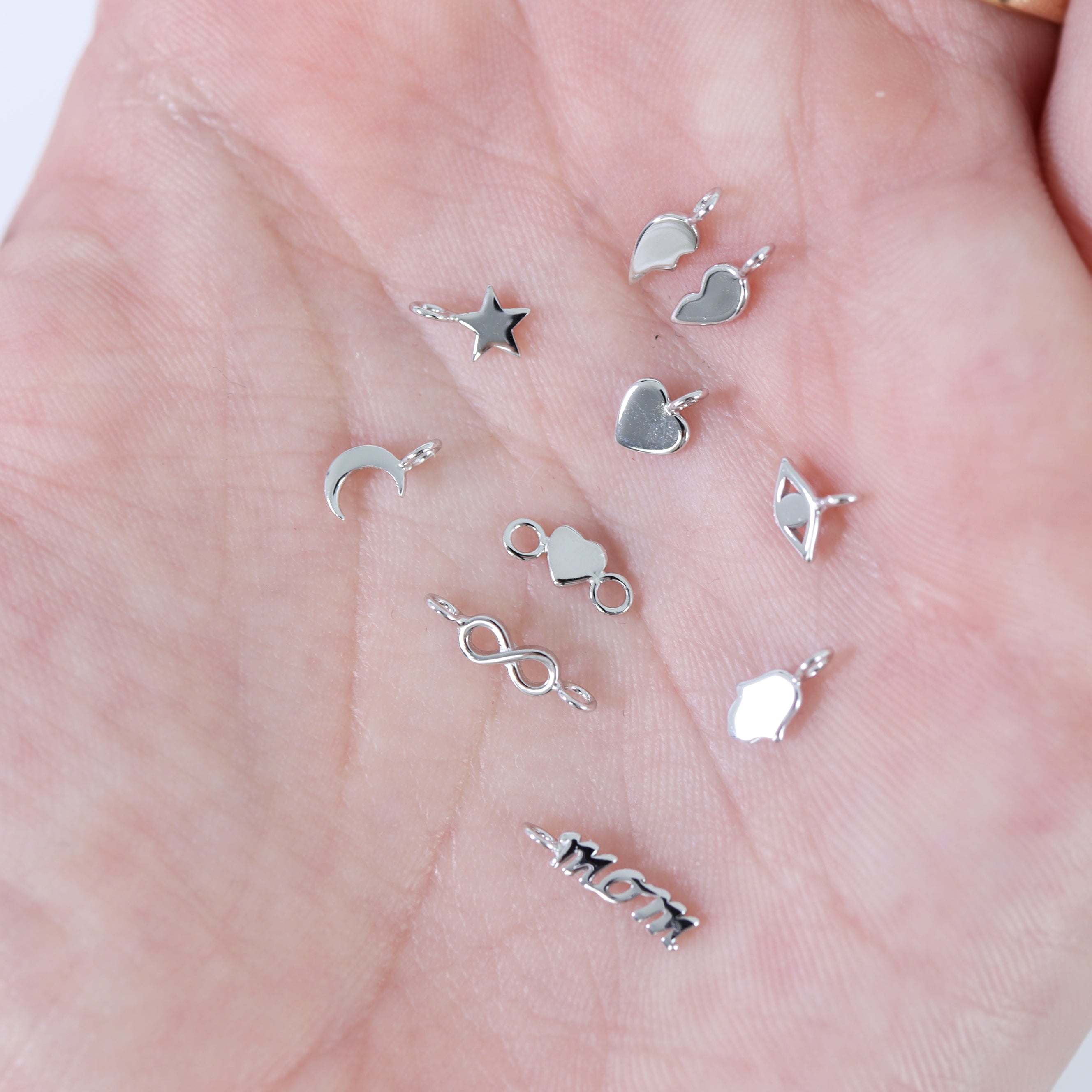 Permanent Jewelry .925 Sterling Silver Half Moon Charm / PMJ3003、mySite、dreamappss