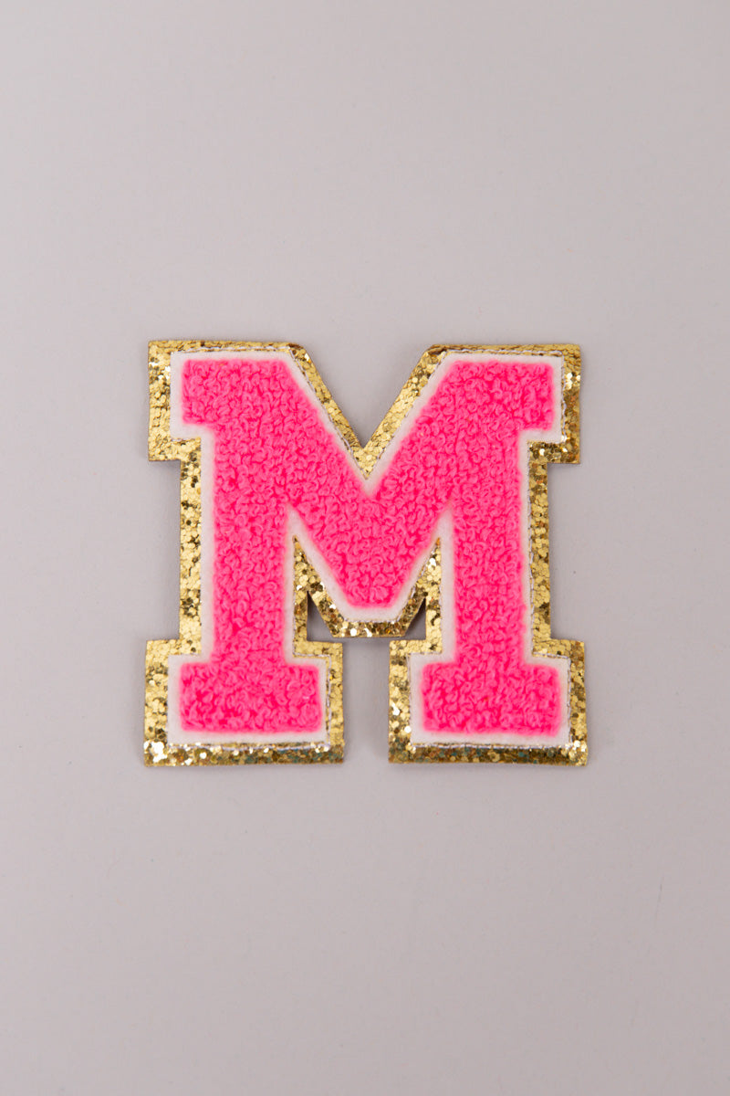 Chenille Adhesive Letter Patches- Hot Pink 5.5cm、mySite、hinf8tx79