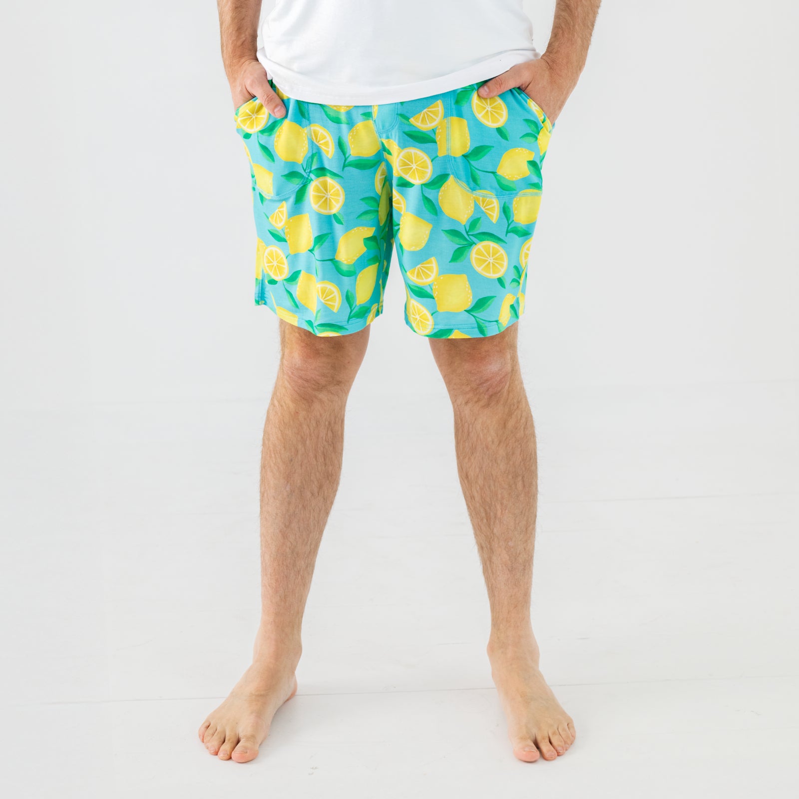  Blue Sunny Citrus Men's Pajama Shorts、mySite、layawaytickets