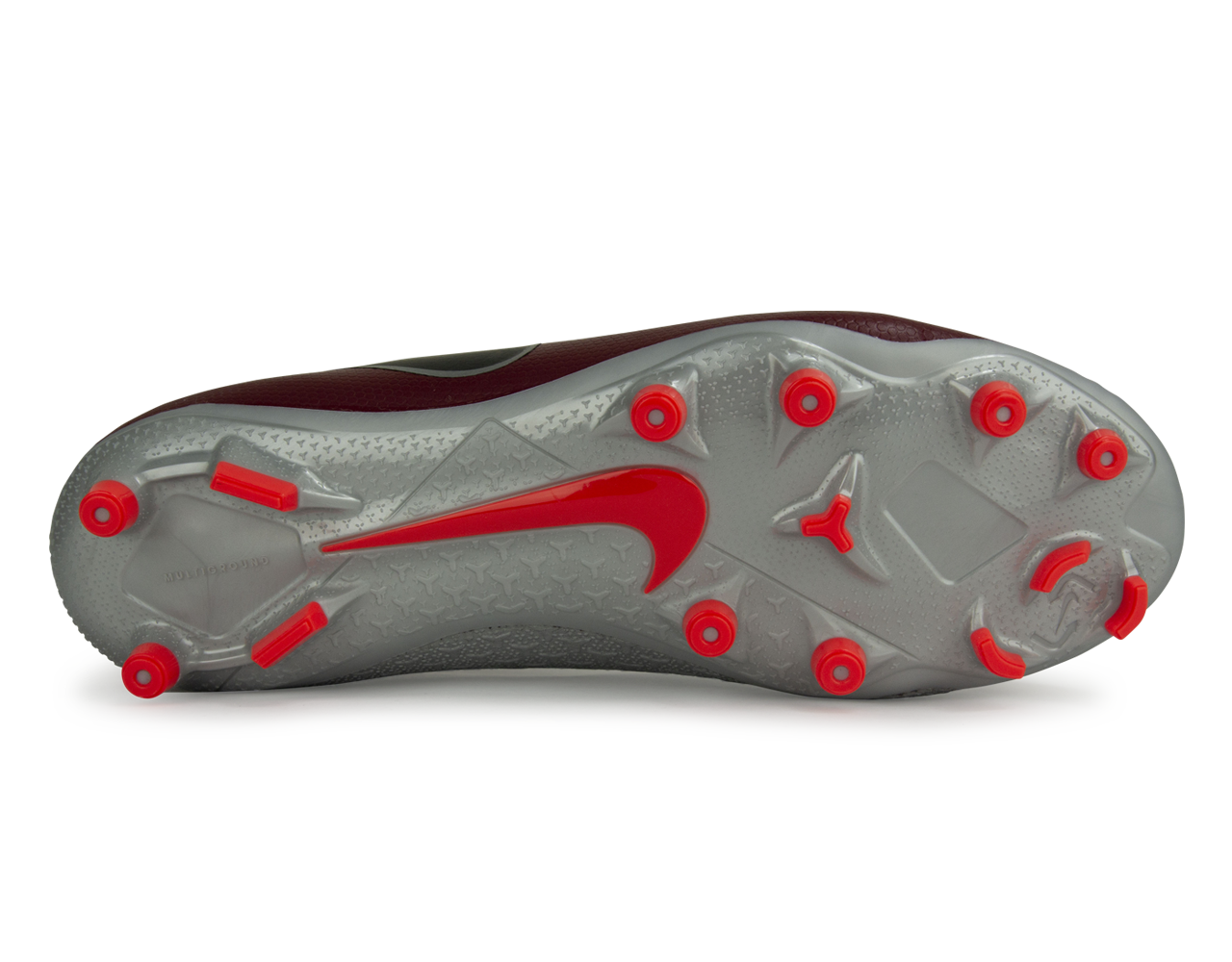 Nike Men's PhantomVSN Academy DF FG/MG Team Red/Metalic Dark Grey、mySite、noshort