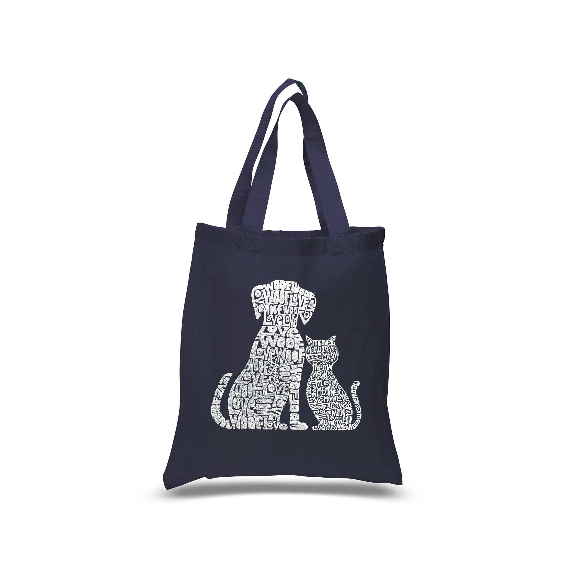 Small Word Art Tote Bag - Dogs and Cats、mySite、camillekostekn