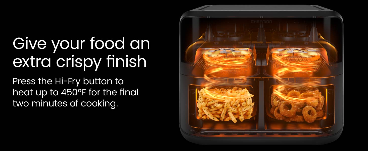 give your food an extra crispy finish
