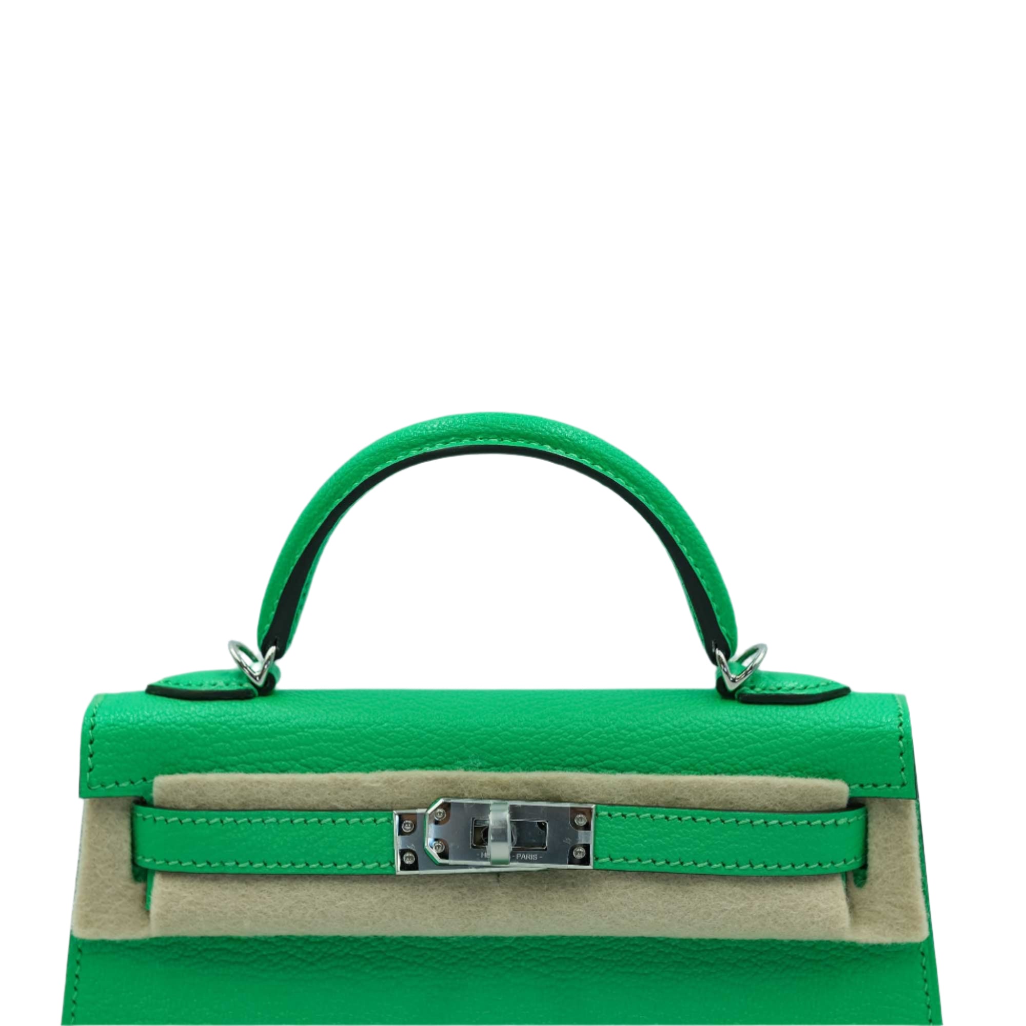Hermès Mini Kelly II Sellier 20 Vert Comics Chèvre Mysore Palladium Hardware、mySite、garminoutage.com