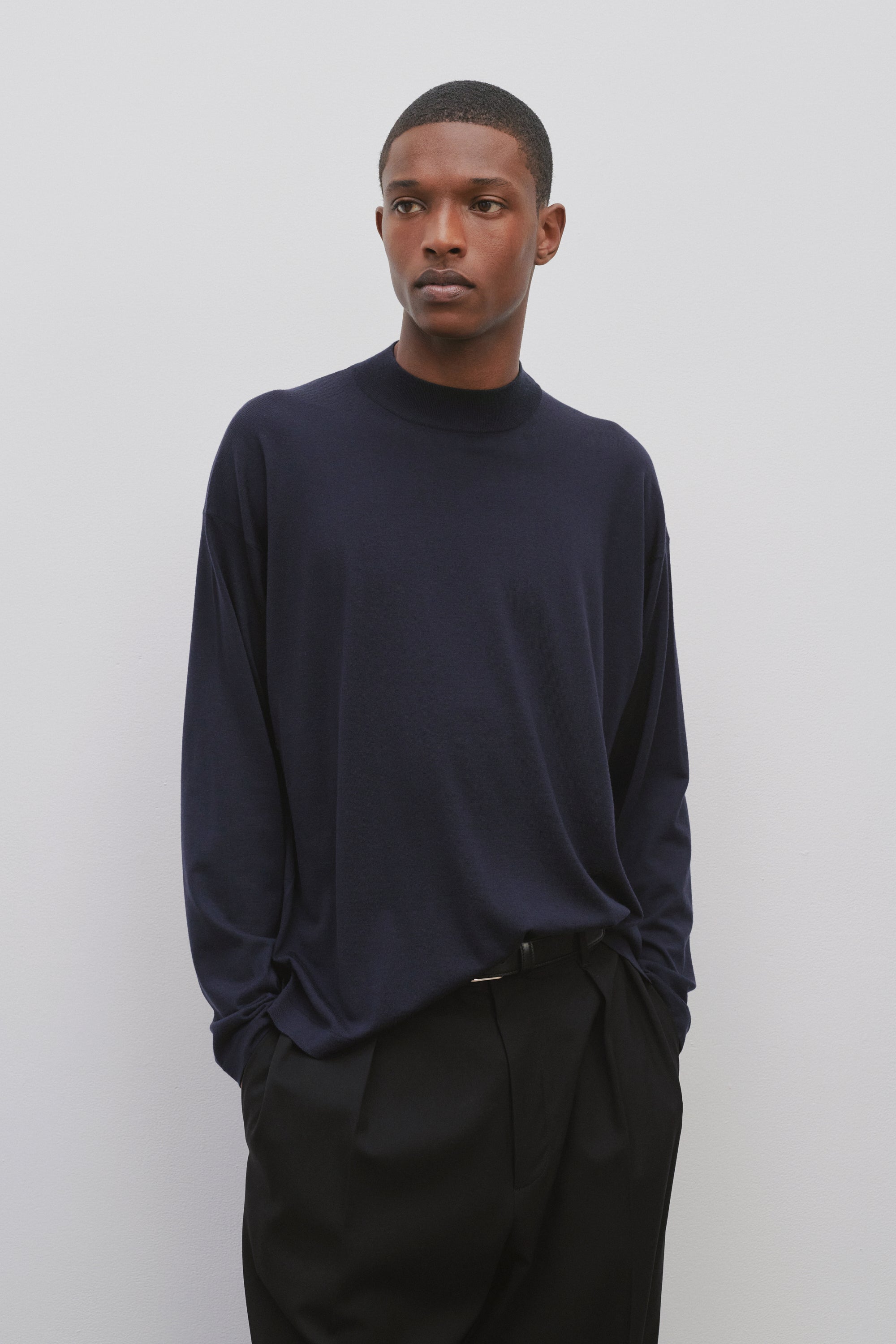 Delsie Mock Neck in Wool、mySite、aoinhome