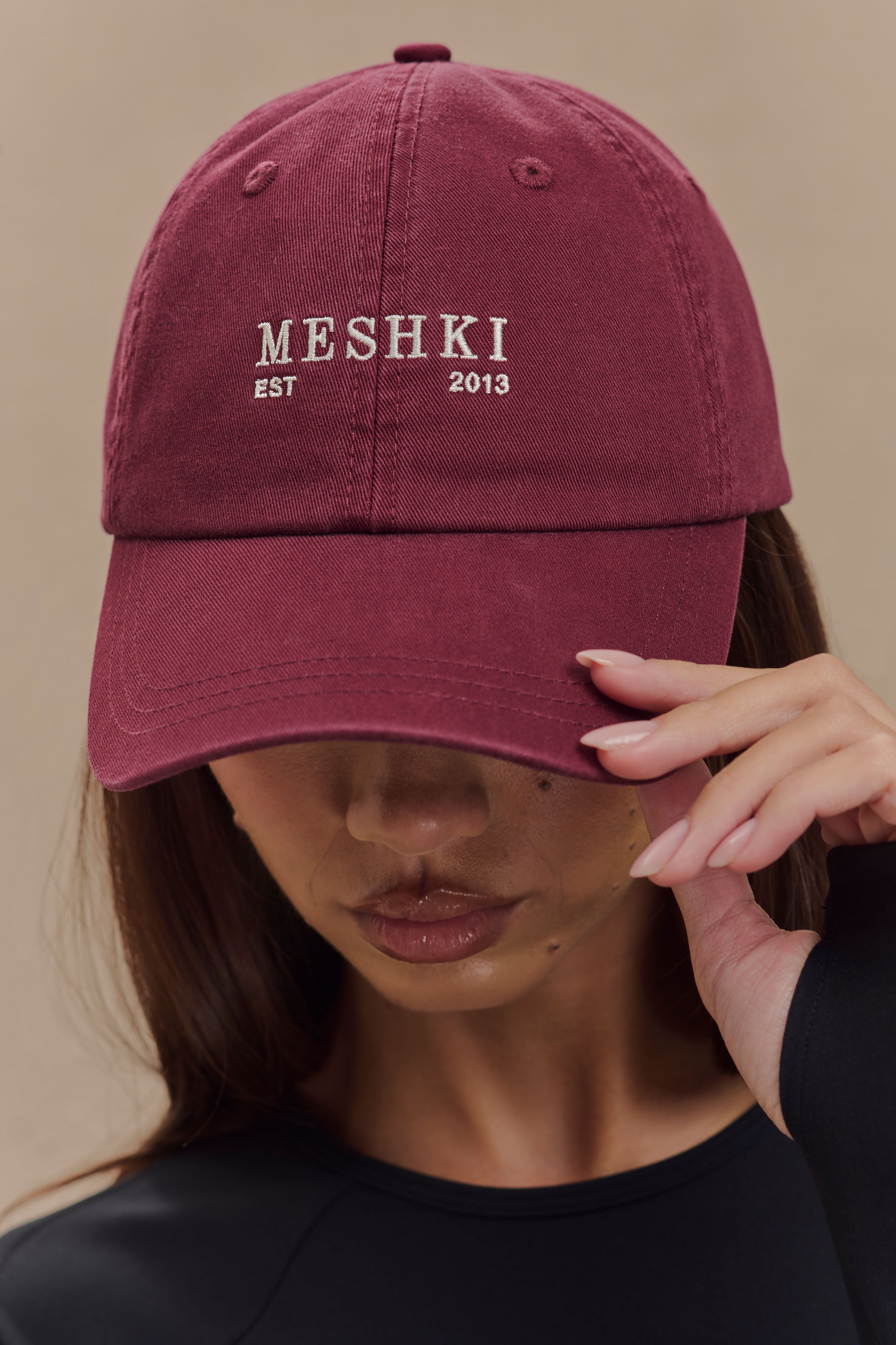MESHKI Ball Cap - Burgundy、mySite、solidvoid