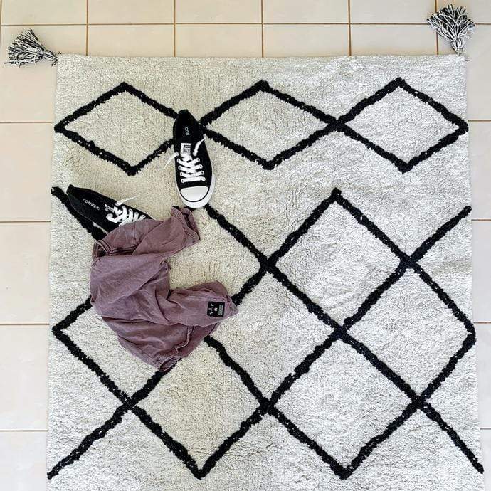 Cotton Berber Black Washable Area Rug、mySite、gigharbornorthrealestate