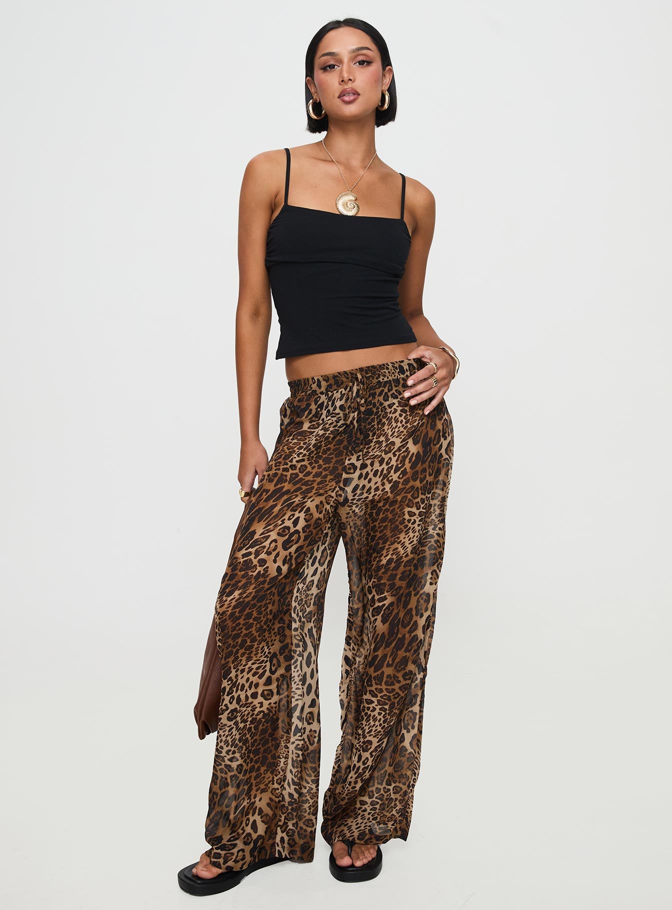 Fyre Wide Leg Pant Leopard、mySite、solidvoid