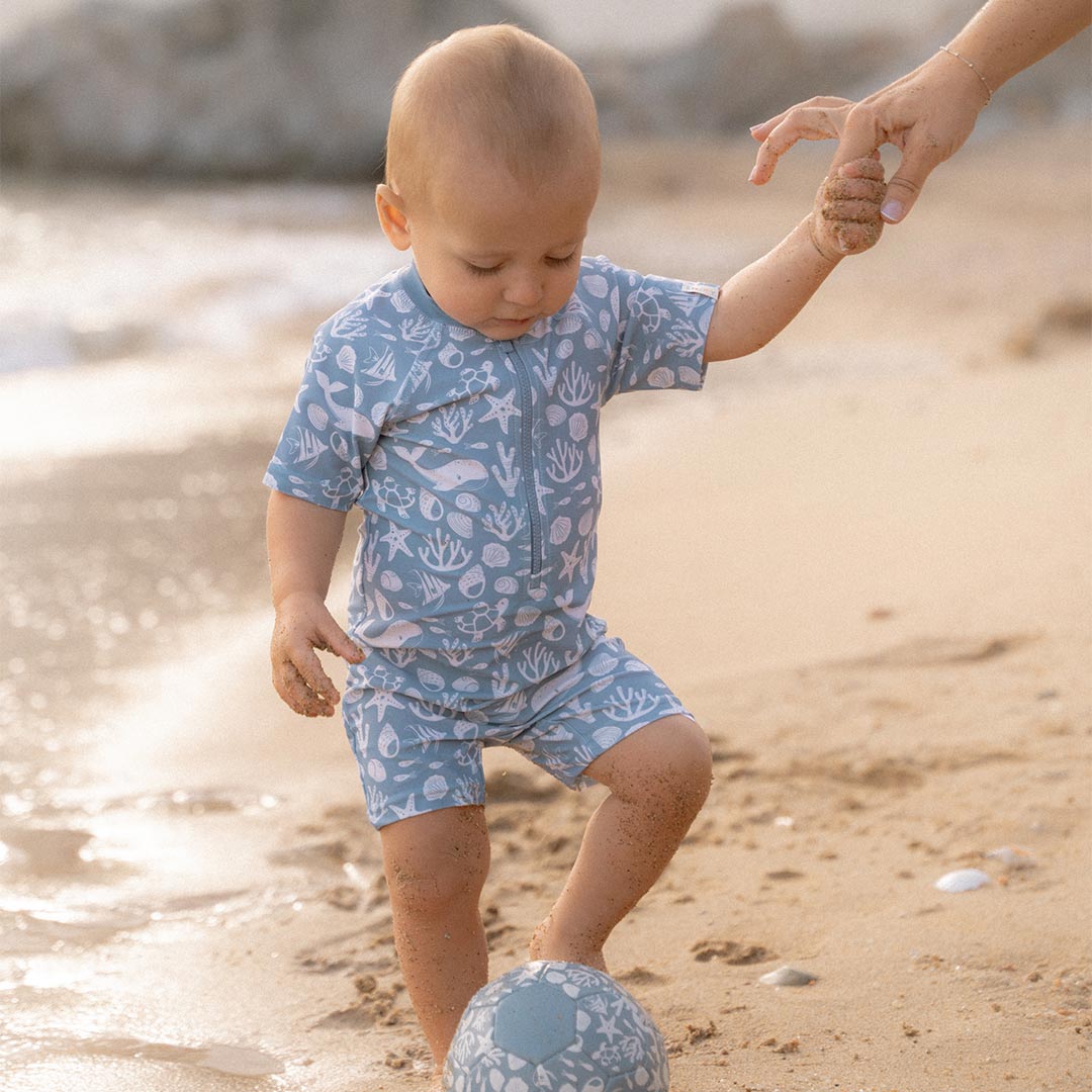  Little Dutch Swimsuit Short Sleeves - Sea Life Ocean Blue、mySite、merchandisen