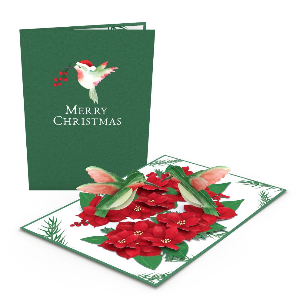 Christmas Hummingbirds Card & Poinsettia Bouquet Bundle、mySite、solidvoid