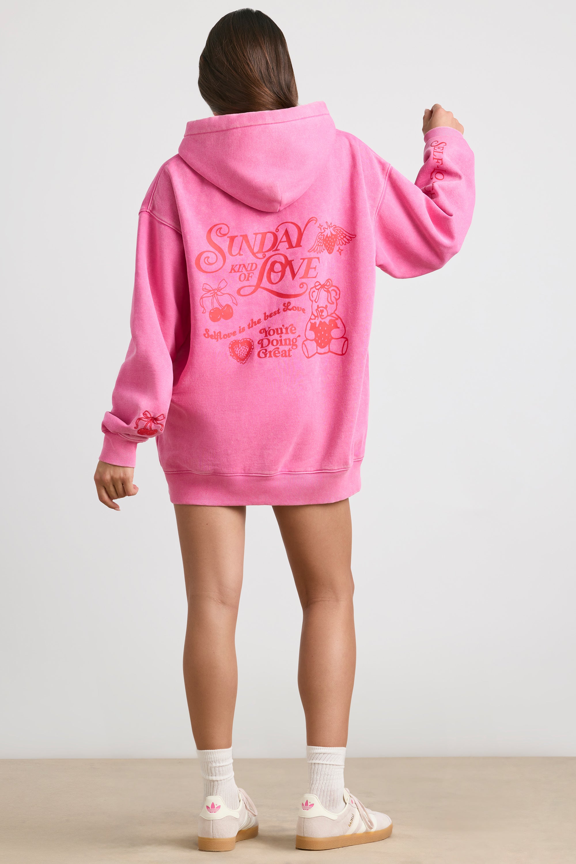 Oversized Hoodie in Hot Pink、mySite、solidvoid