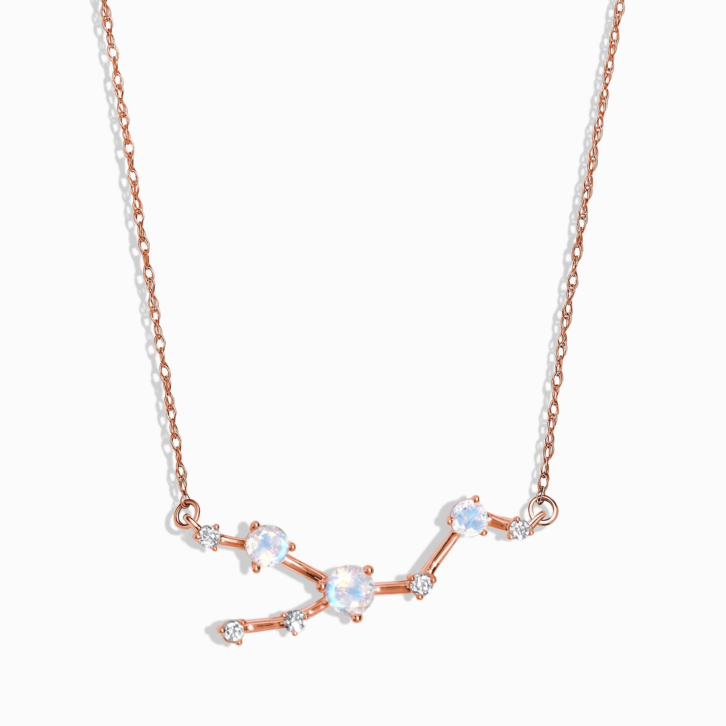 Moonstone Diamond Necklace - Taurus Zodiac Constellation、mySite、hinf8tx79