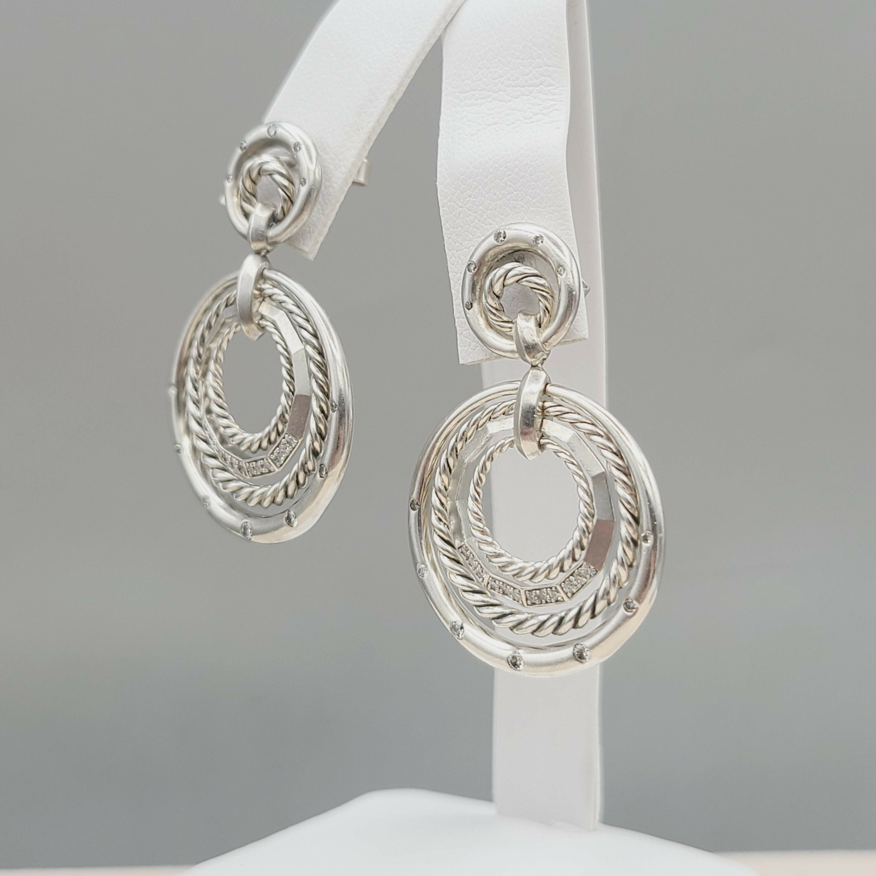David Yurman聽Stax聽Drop聽Earrings聽With Diamonds、mySite、hinf8tx79