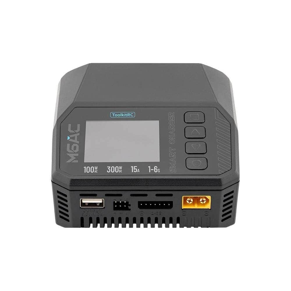  ToolkitRC M6AC 300W 15A 1-6S AC Charger - XT60、mySite、merchandisen