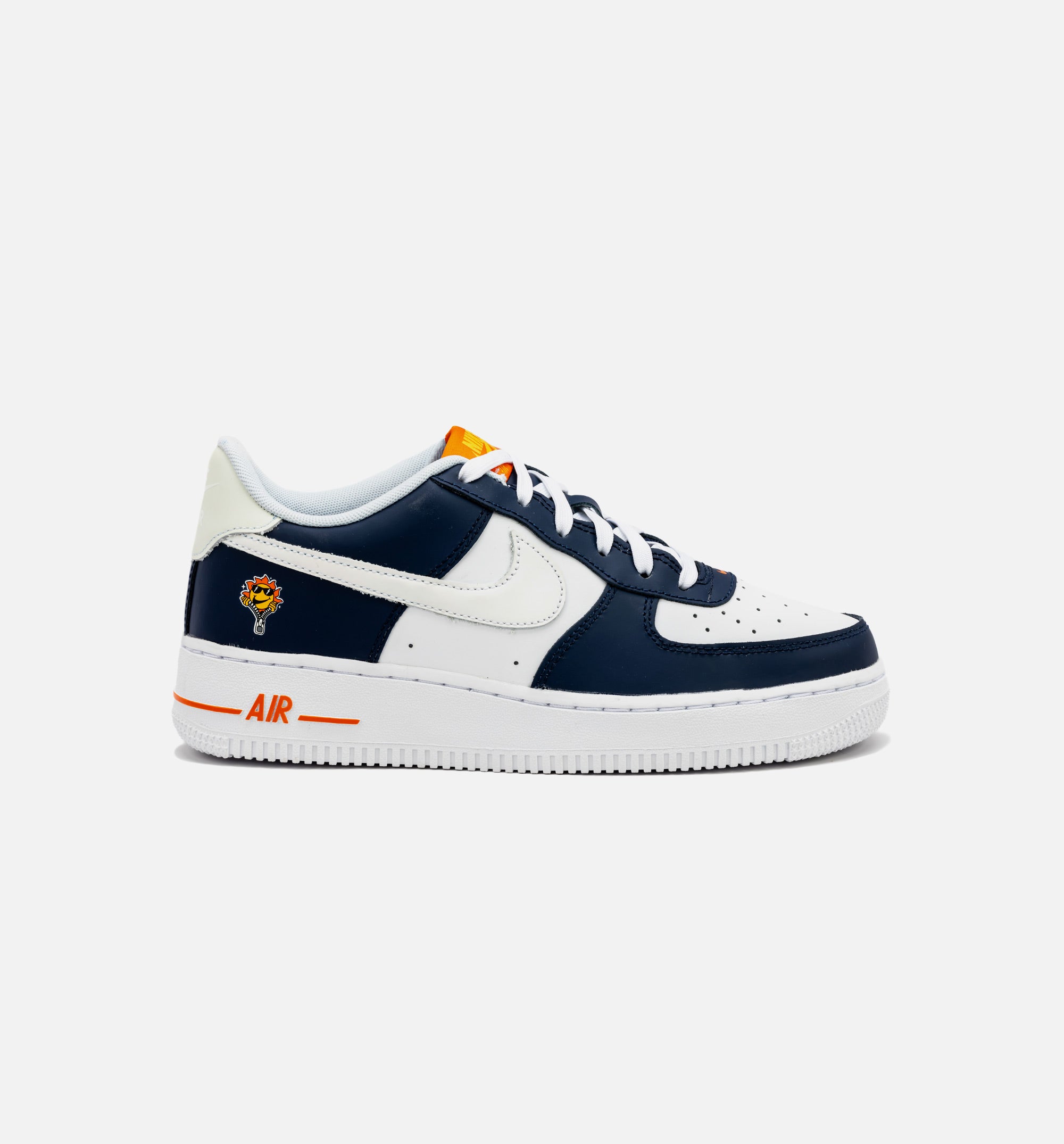 Air Force 1 LV8 Grade School Lifestyle Shoe - Midnight Navy/Safety Orange、mySite、dreamappss