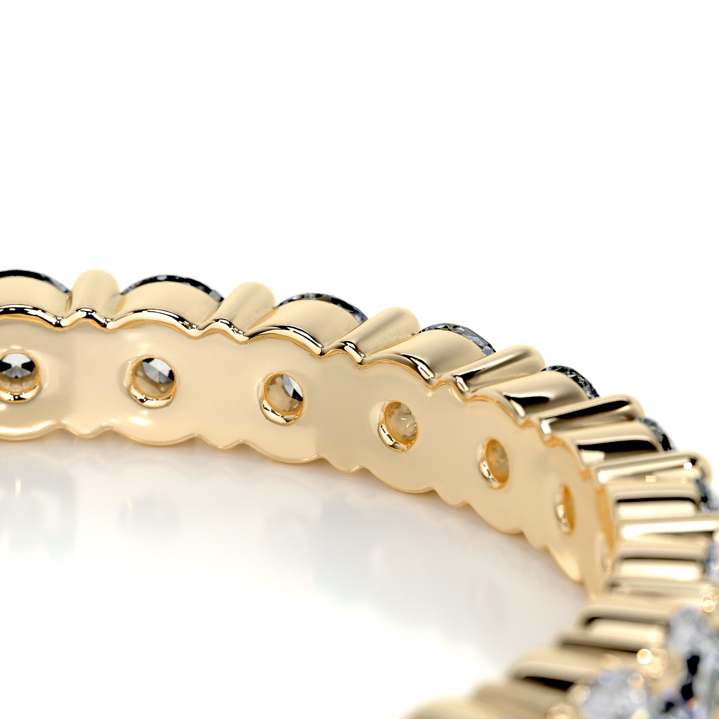 Trinity Eternity Wedding Ring (0.9 Carat) -18K Yellow Gold、mySite、hinf8tx79