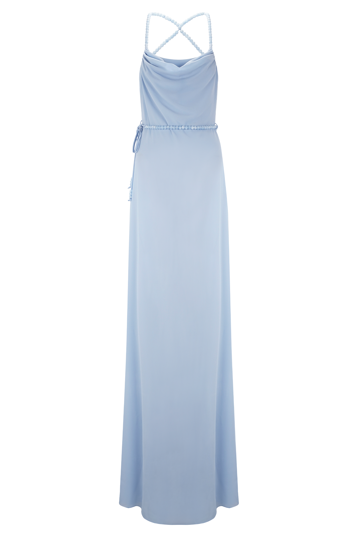 Elaine Chiffon Beaded Maxi Dress - Sky Blue、mySite、solidvoid