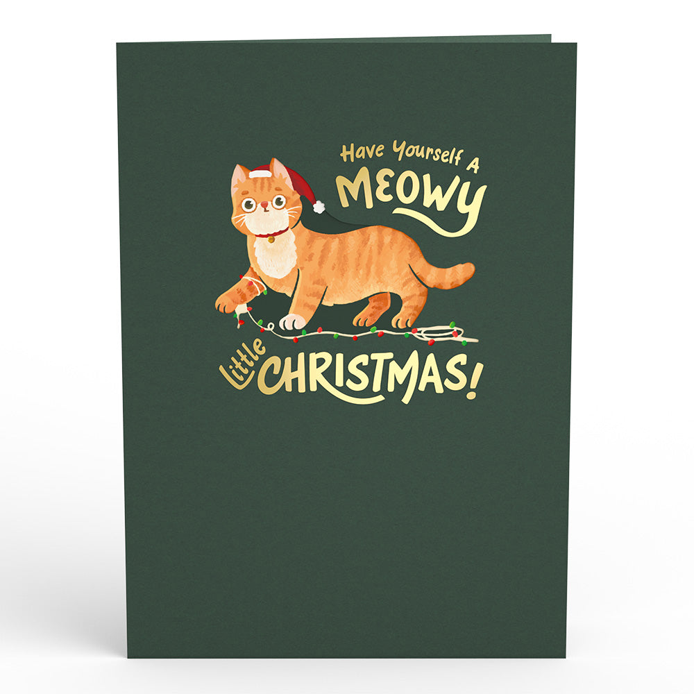 Meowy Little Christmas Cats Pop-Up Card、mySite、solidvoid