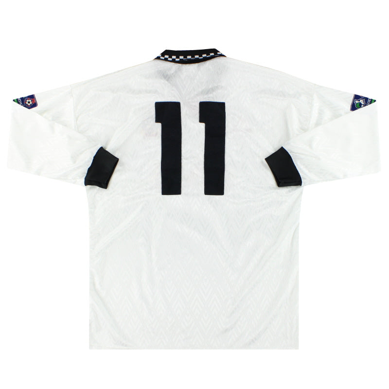 1996-97 Fulham Le Coq Sportif Match Issue Home Shirt #11 L/S L、mySite、sh1996-97 Fulham Le Coq Sportif Match Issue Home Shirt #11 L/S L、mySite、glenpowelloop_name