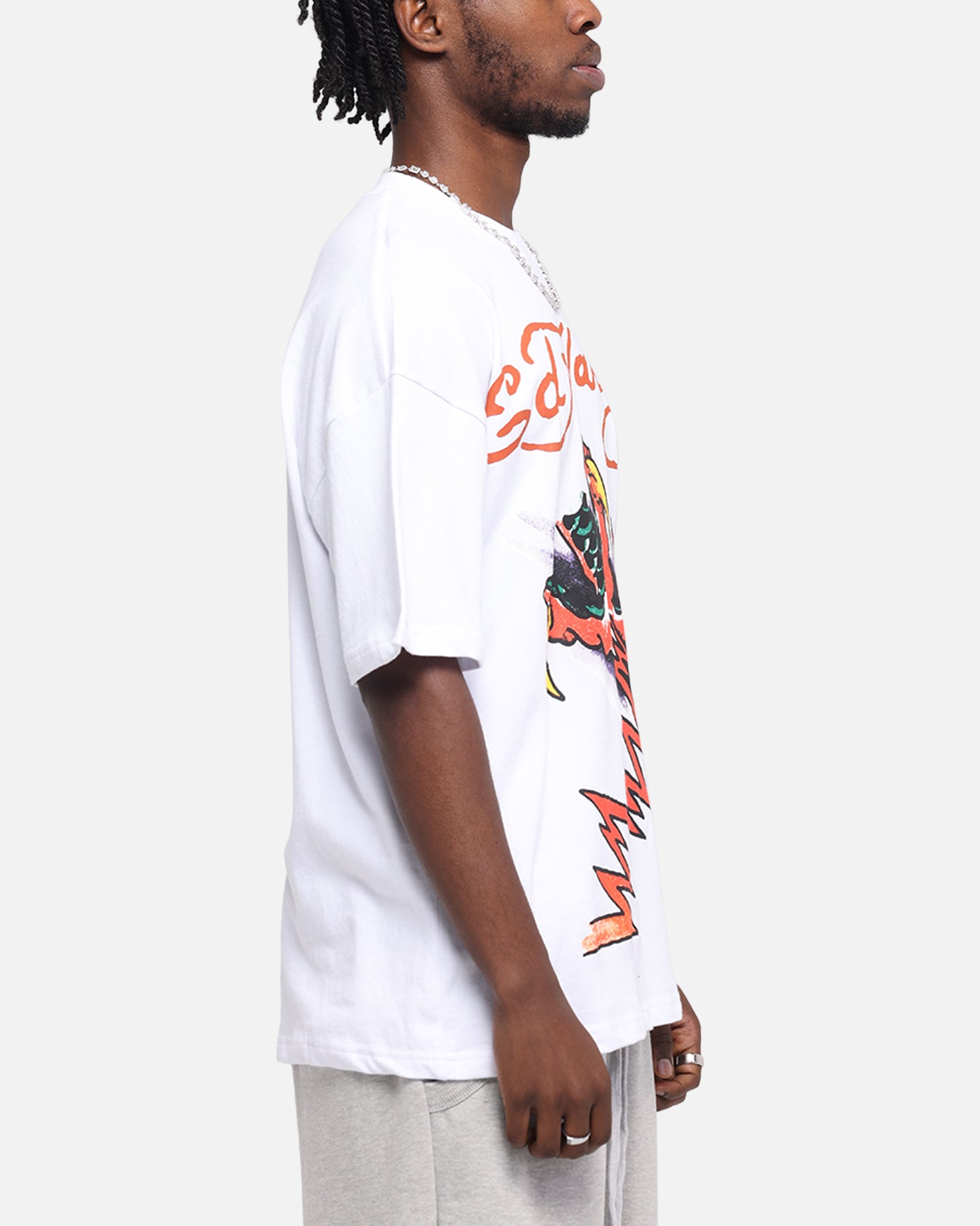 Ed Hardy Lightning T-Shirt White、mySite、zt4zffjzw