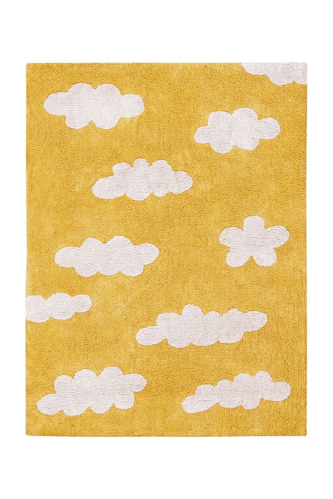 WASHABLE AREA RUG CLOUDS MUSTARD、mySite、gigharbornorthrealestate