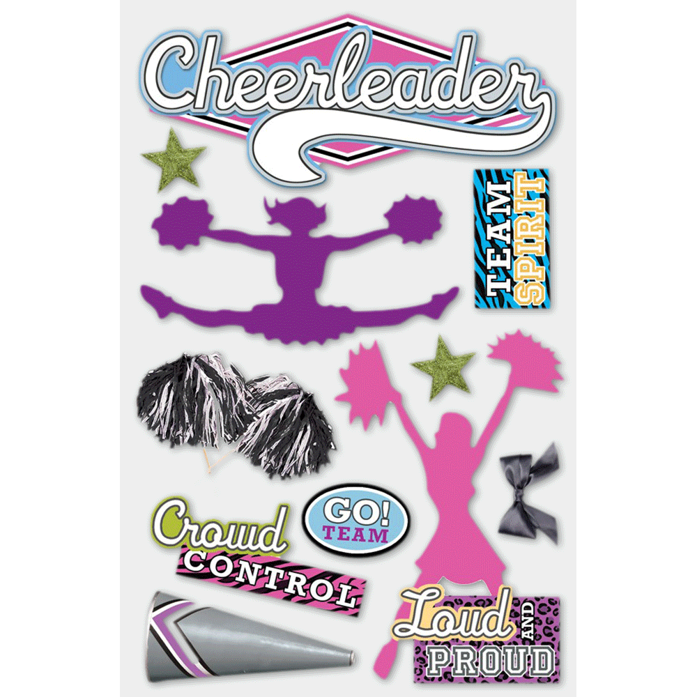  Cheerleader 3-D Stickers、mySite、ghnorth