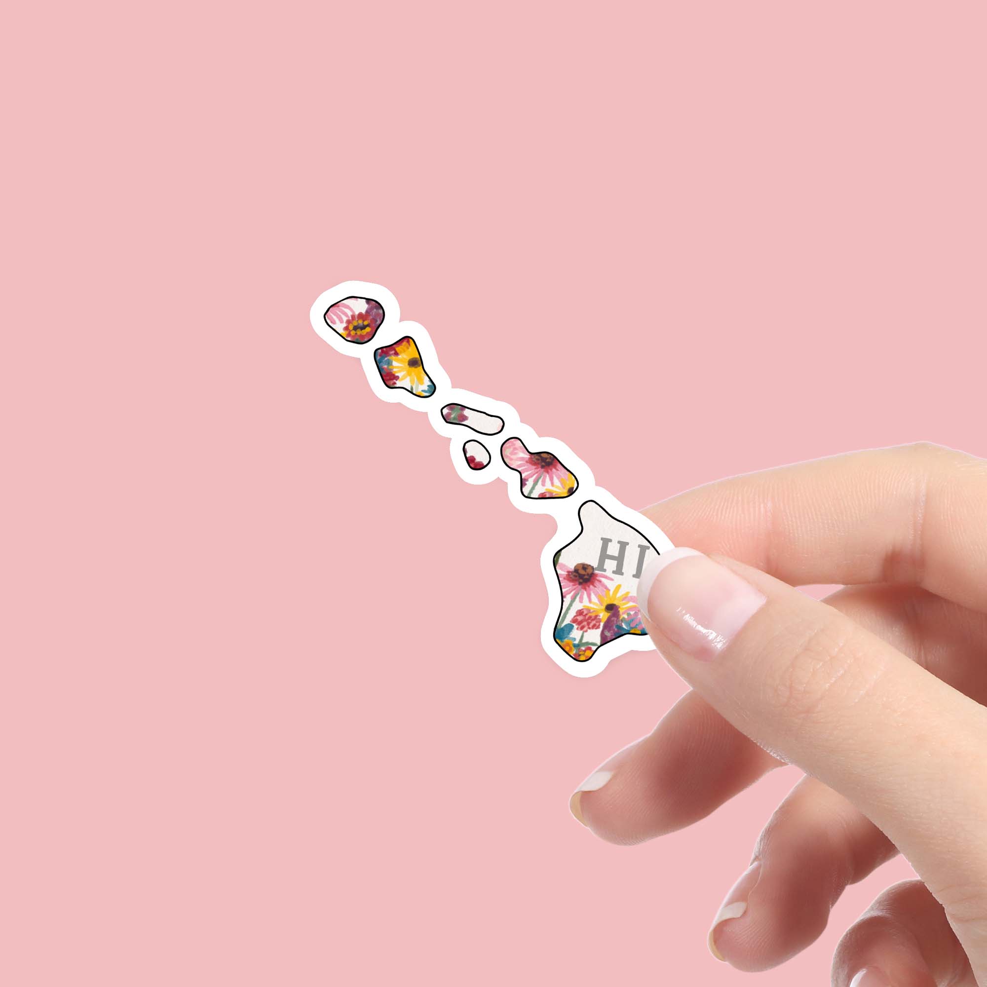  Hawaii Painterly Pattern Sticker、mySite、elrpsem3k