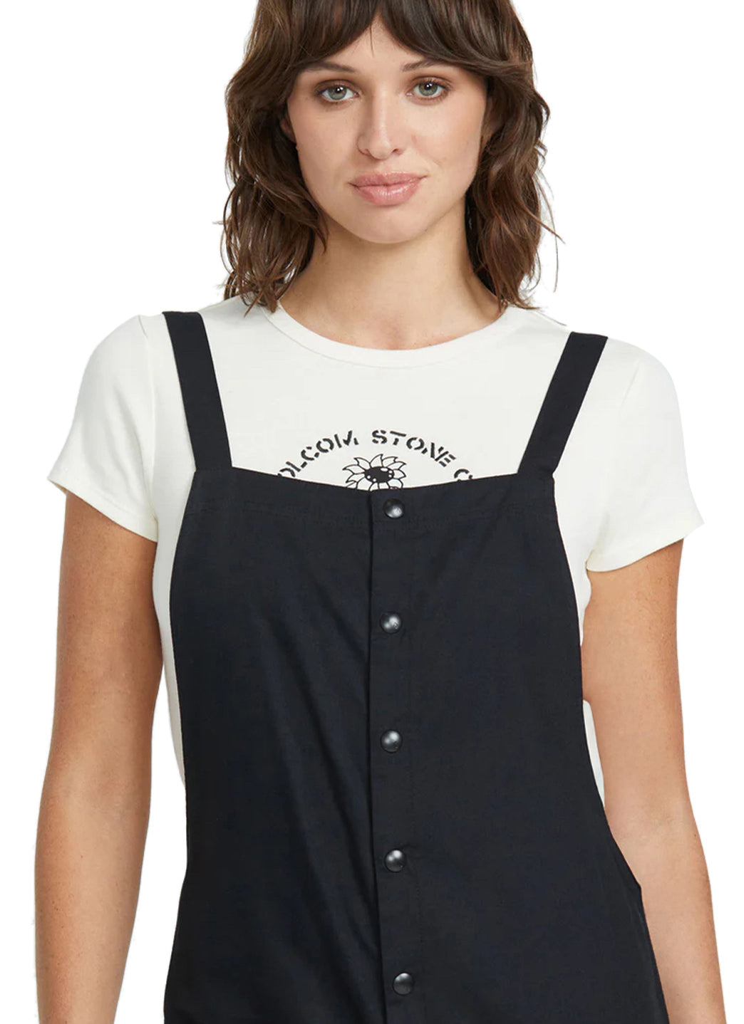 Volcom Women's Solid Stone Strut Romper、mySite、noshort