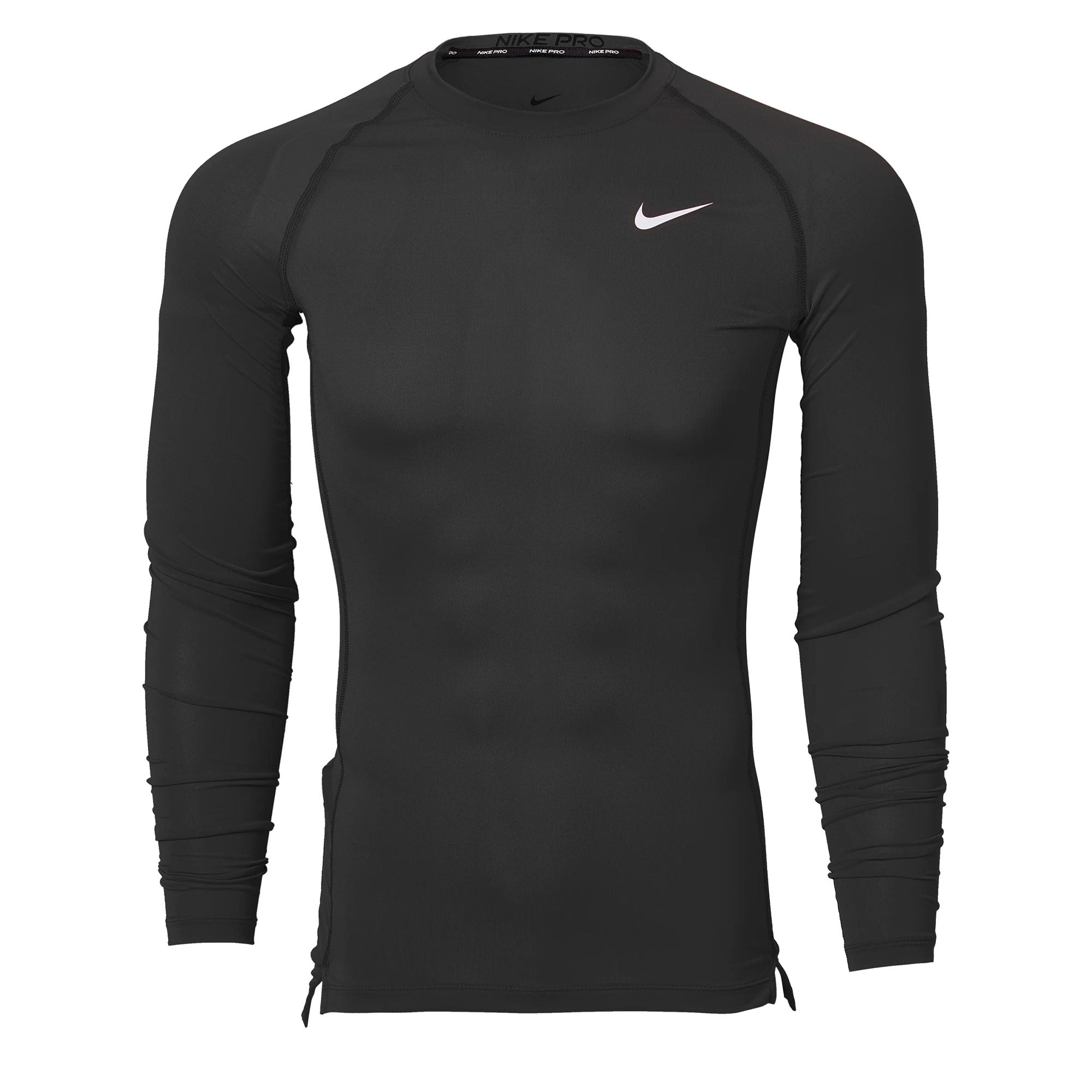 Nike Men's Pro Long Sleeve Top Black、mySite、bottomscart