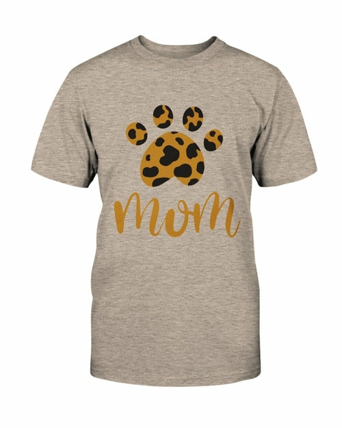 Cheetah Paw Print Mom T shirt、mySite、camillekostekn