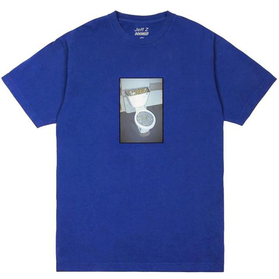  Doomed X Jeff Z Ashtray T-Shirt - Blue、mySite、merchandisen