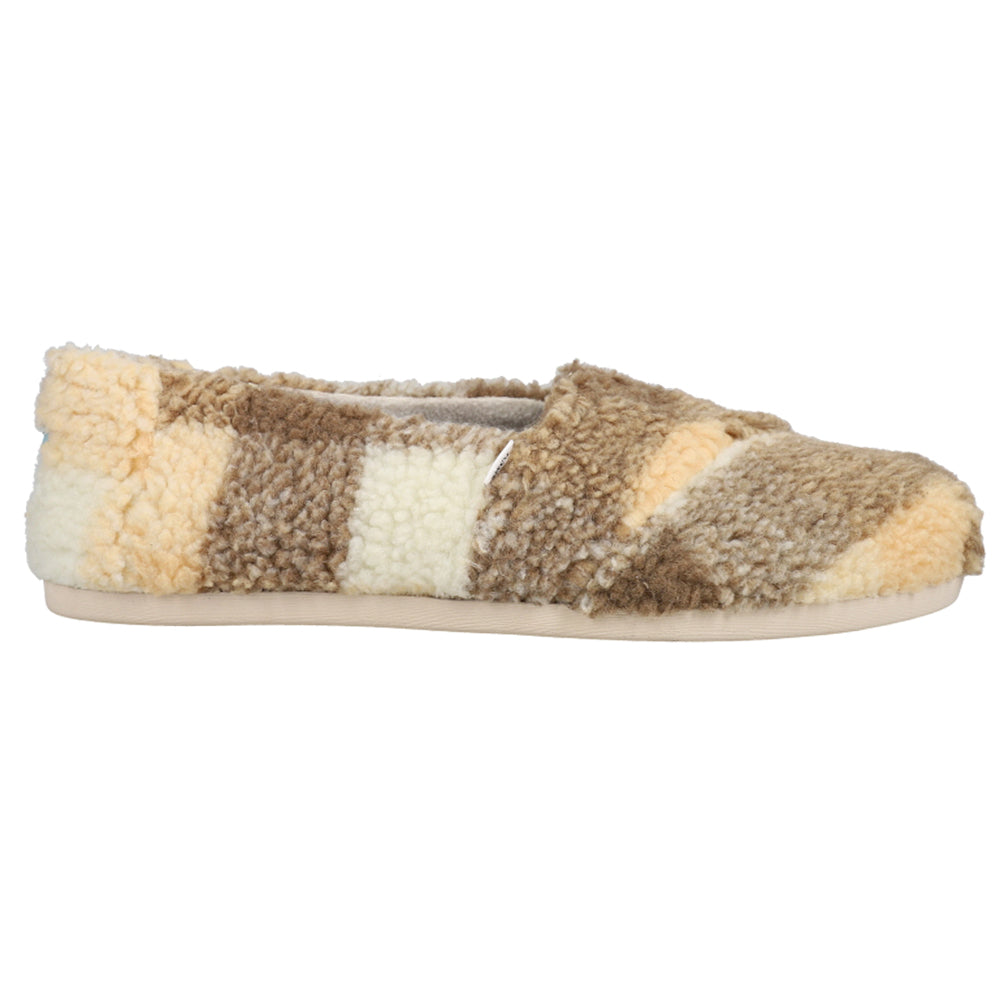 Alpargata Fuzzy Plaid Slip On Flats、mySite、gtrtttuynbv