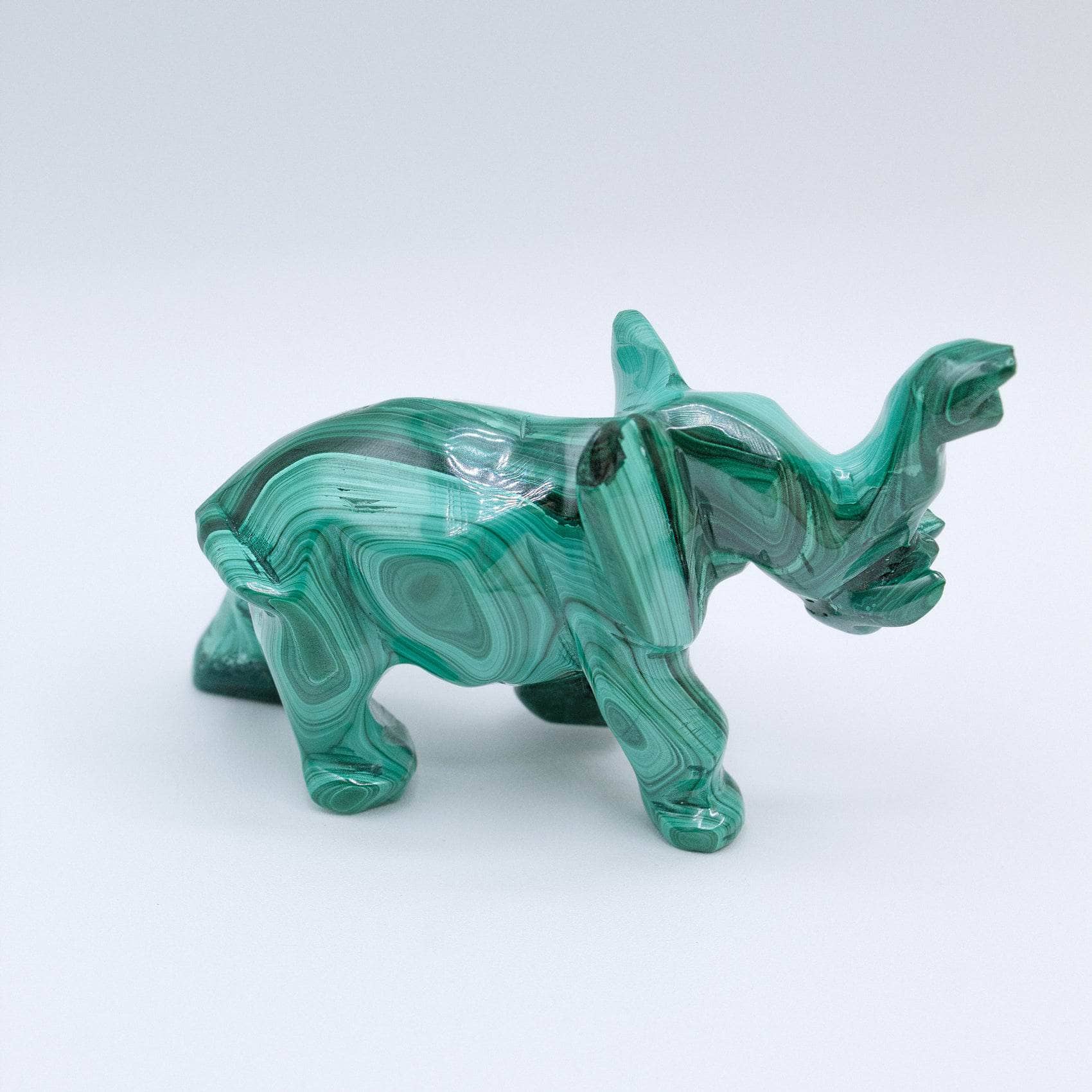 Genuine Malachite Elephants - Hand Carved - 1 of a Kind、mySite、hinf8tx79