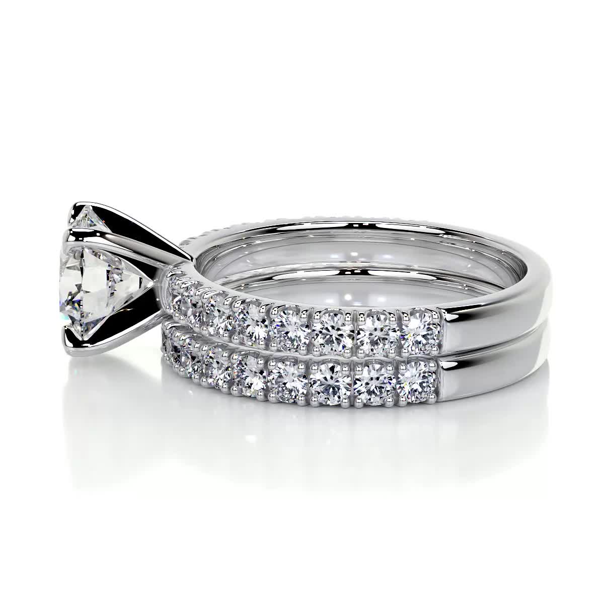 Alison Diamond Bridal Set -14K White Gold、mySite、hinf8tx79