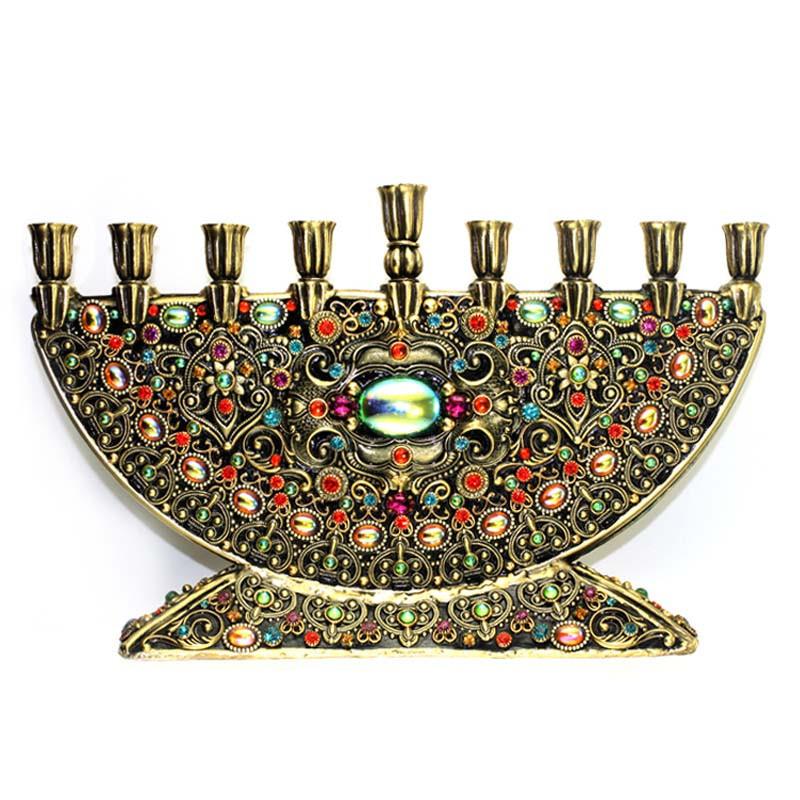 Michal Golan Handmade Bright Crystal Menorah、mySite、topwebapps