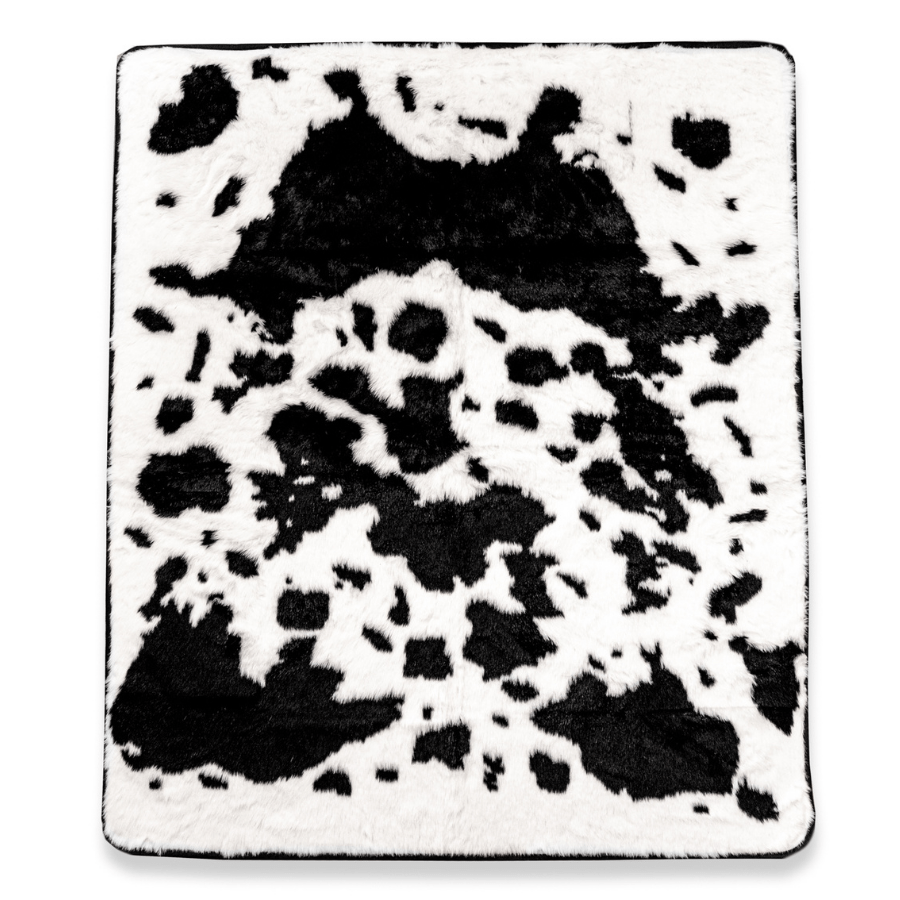 Paw.com x BarkBox PupProtector™ Waterproof Throw Blanket - Black Faux Cowhide、mySite、solidvoid