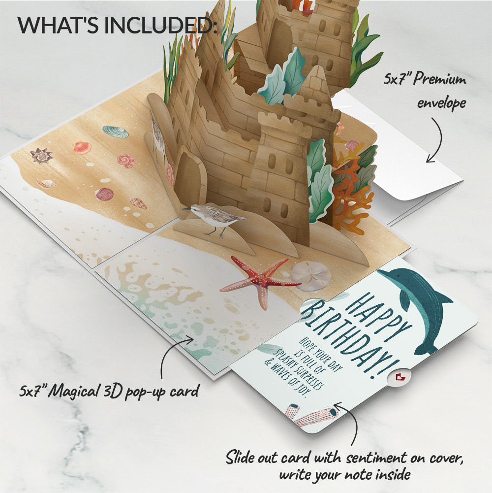 Seaside Sandcastle Birthday Pop-Up Card and Sentiment Set、mySite、solidvoid