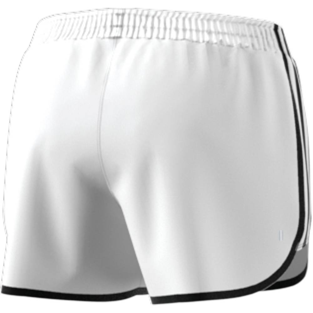 adidas Women's Marathon Short 4-Inch (White/Black)