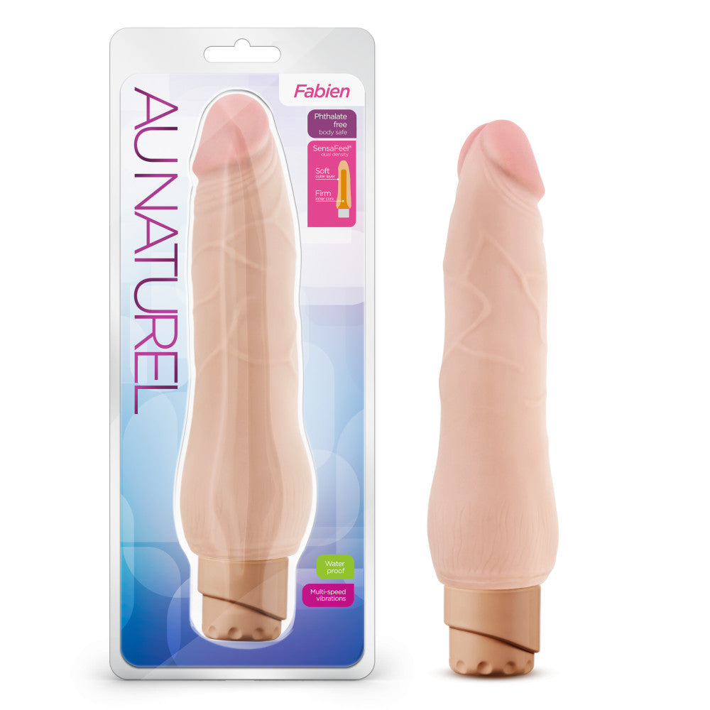 Au Naturel By Blush® | Fabien Realistic Beige 9-Inch Long Vibrating Dildo、mySite、bottomscart