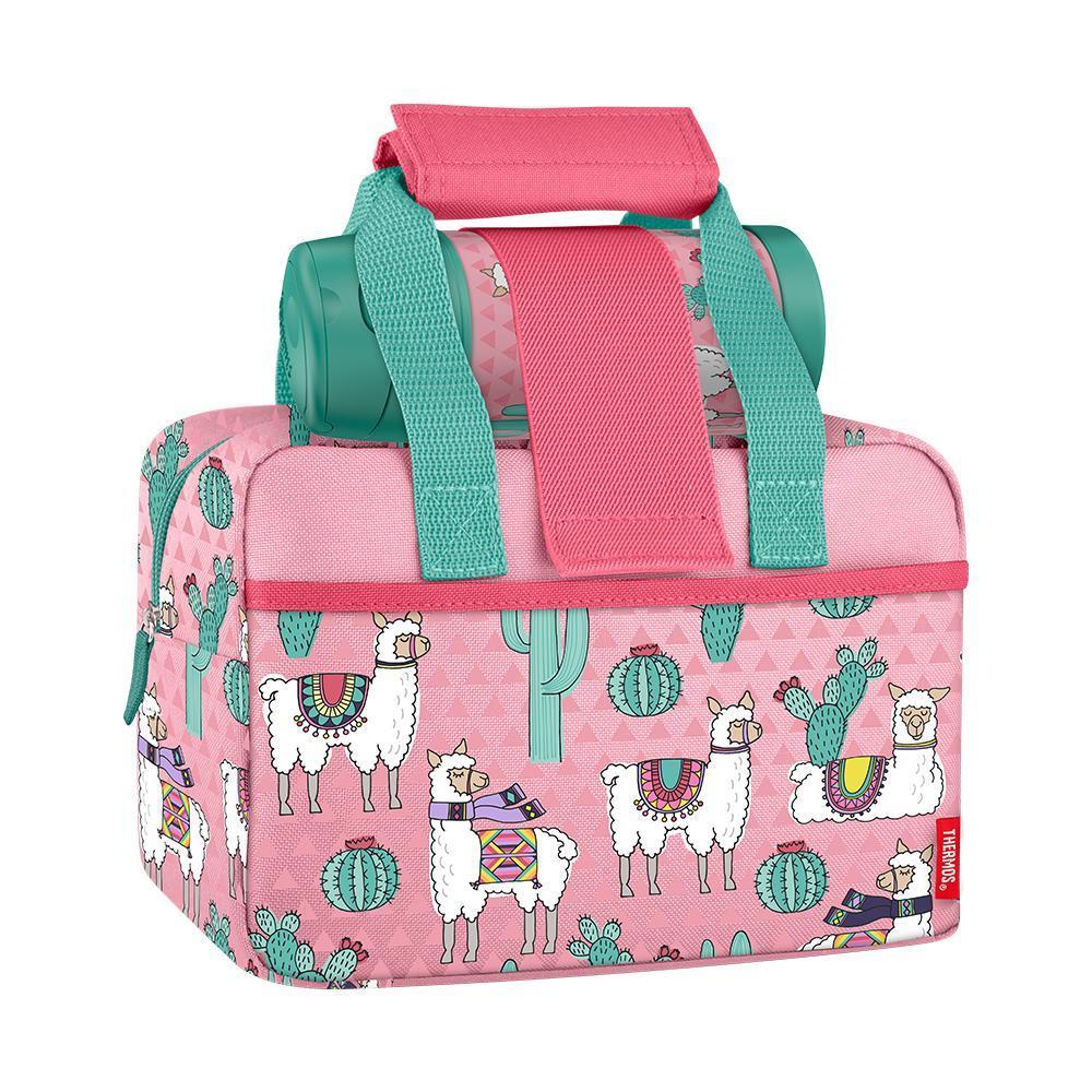 LUNCH DUFFLE WITH 12oz FUNTAINER® BOTTLE DESERT LLAMAS、mySite、noshort