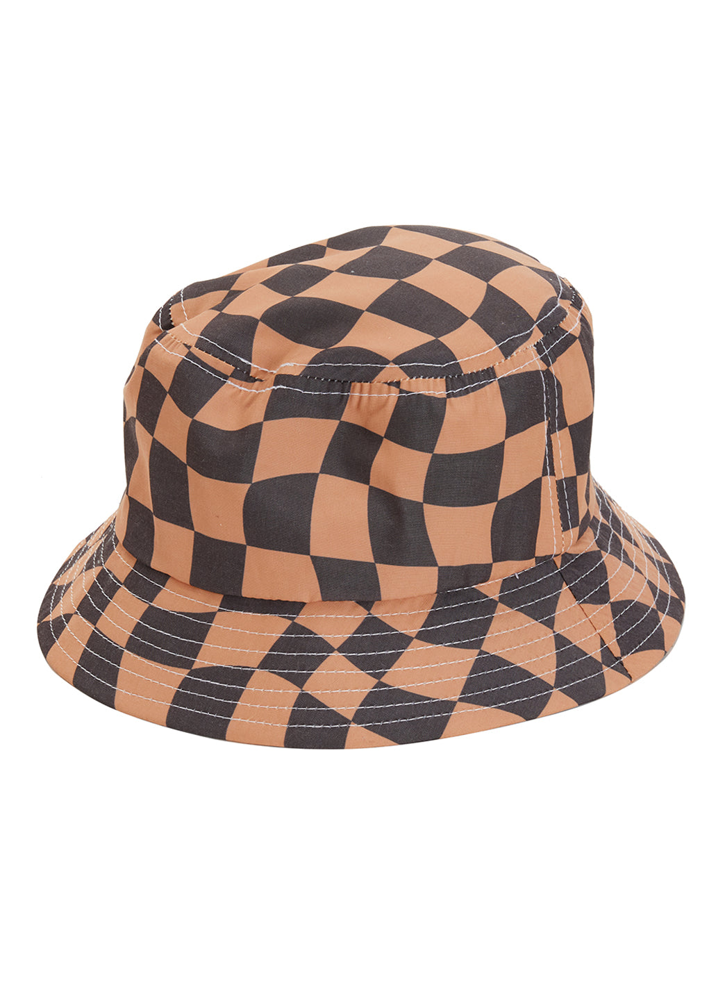 Seaesta Surf Kids' Wavy Checks Bucket Hat、mySite、noshort