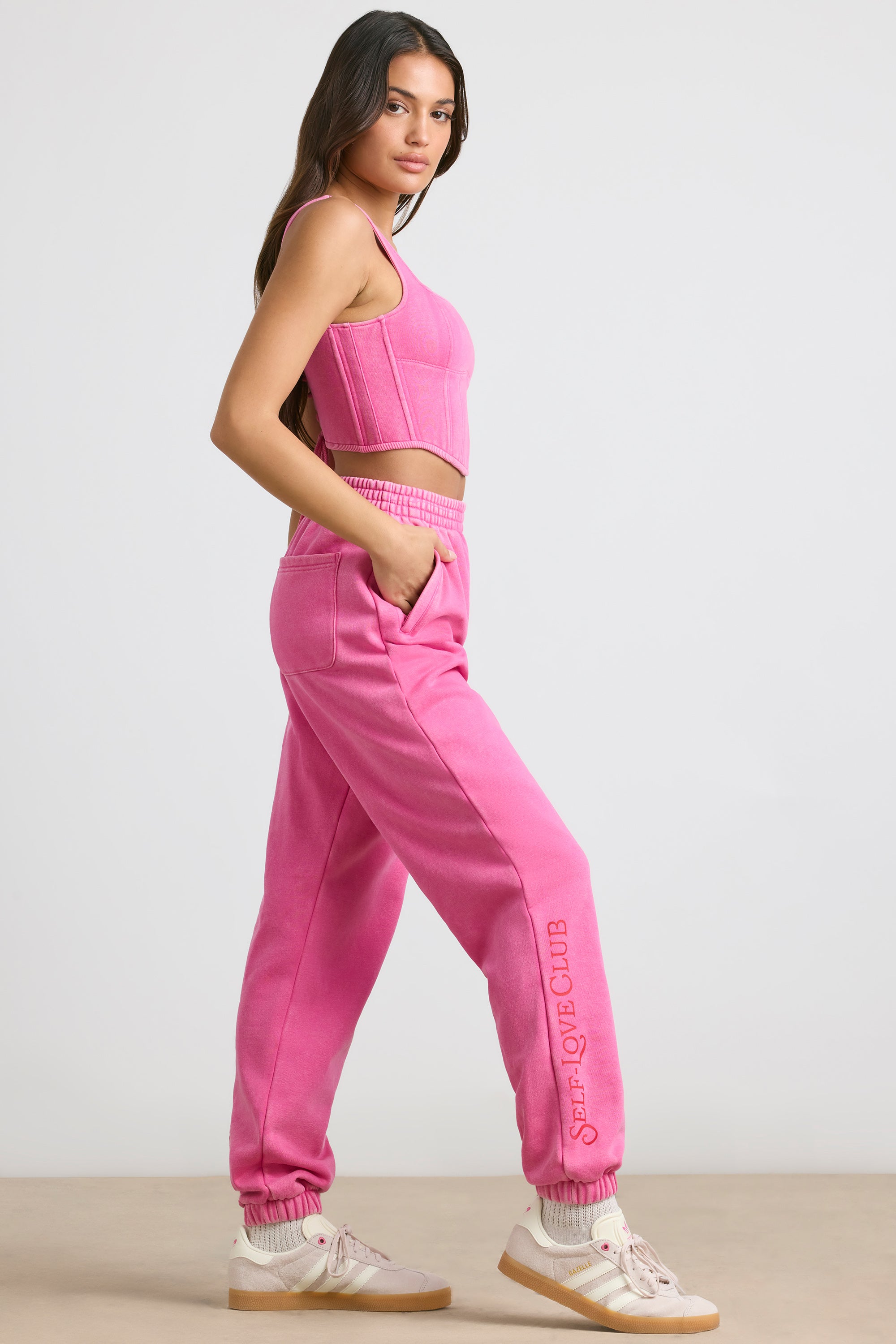 Oversized Joggers in Hot Pink、mySite、solidvoid