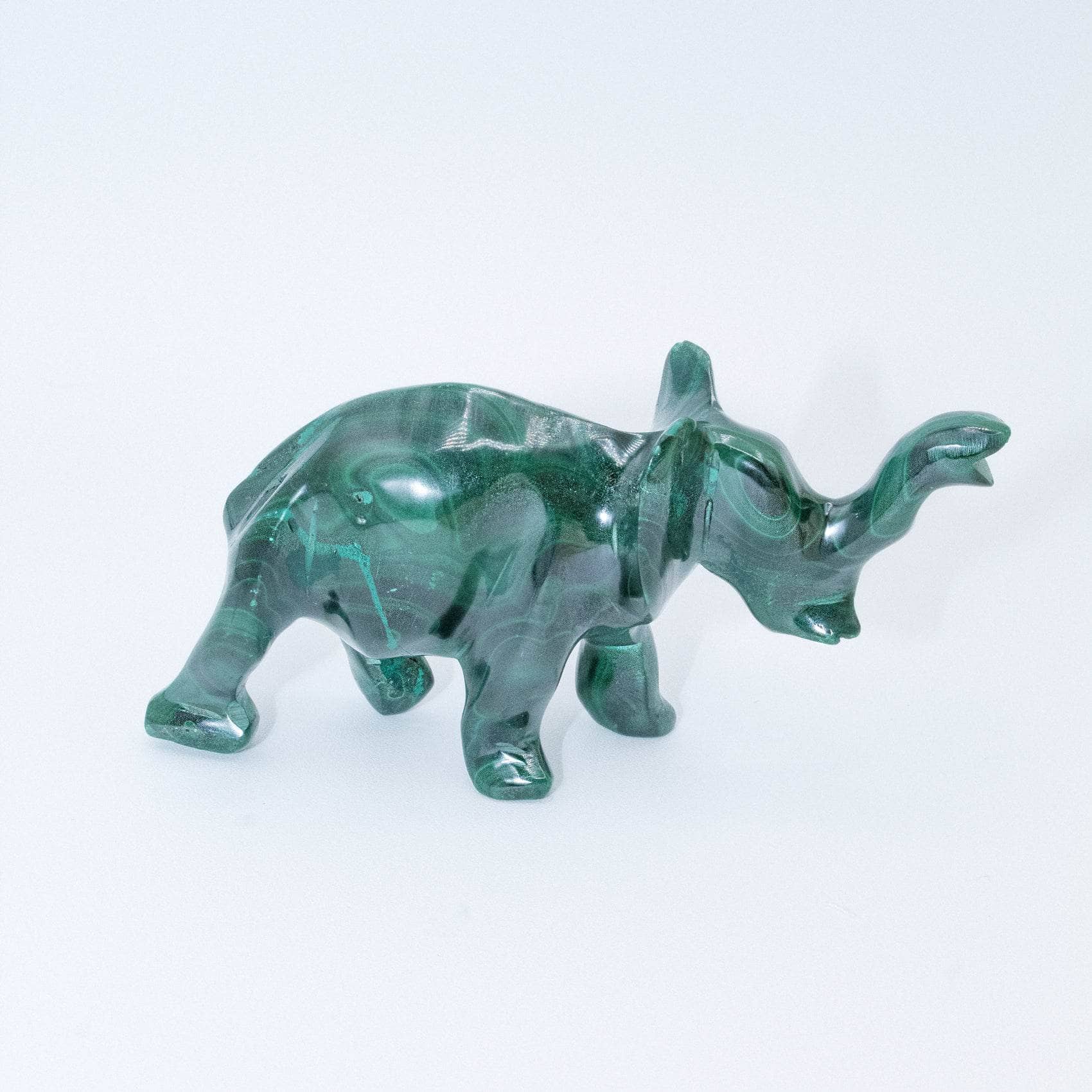 Genuine Malachite Elephants - Hand Carved - 1 of a Kind、mySite、hinf8tx79