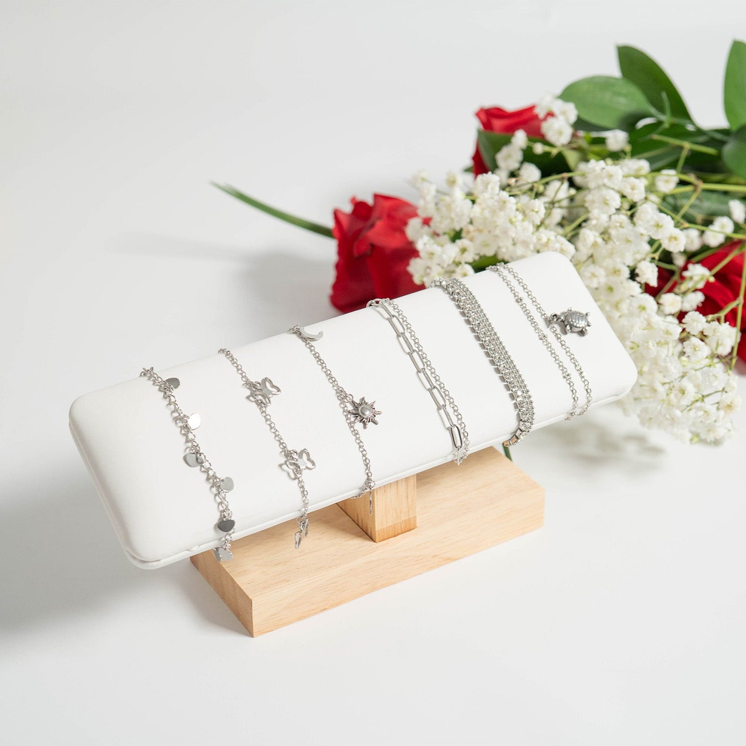 18K Gold PVD Stainless Steel Butterfly Anklet / BRJ1025、mySite、dreamappss