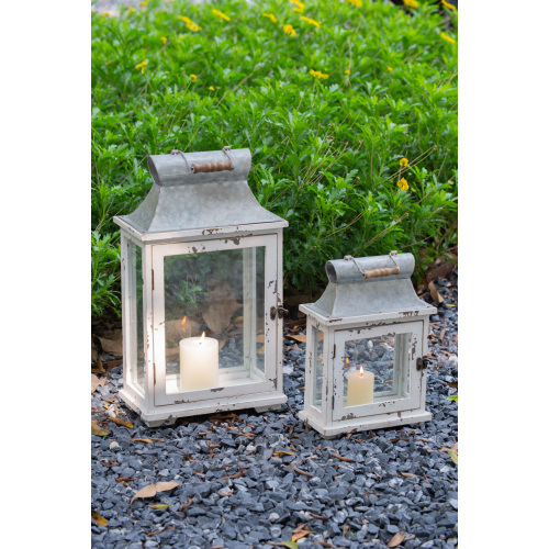 Wooden Candle Lantern Decorative, Hurricane Lantern Holder Decor for Indoor Outdoor, Home Garden Wedding、、xpatfood